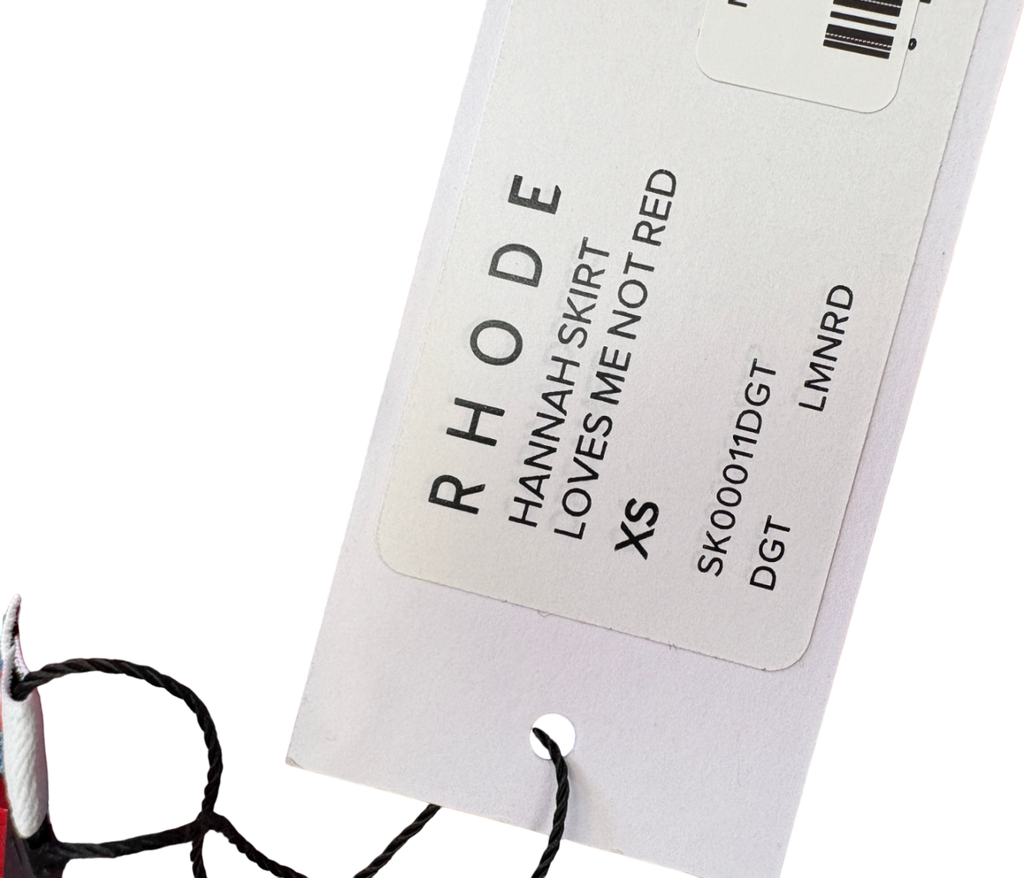 Rhode Red Hannah Loves Me Not Mini Skirt UK XS