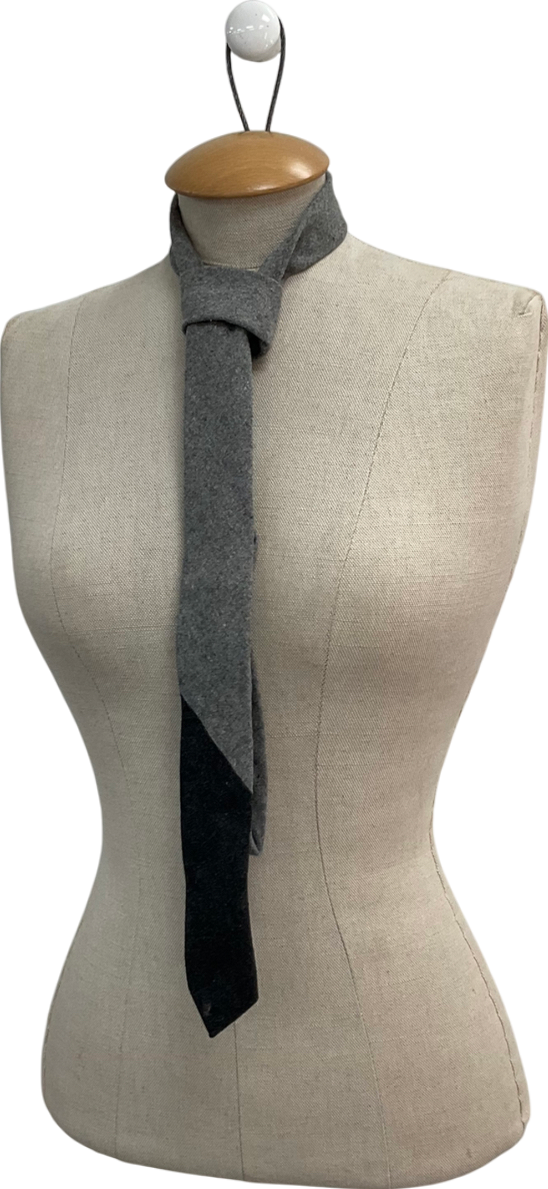 minimum Grey Two Tone Wool Blend Tie One Size