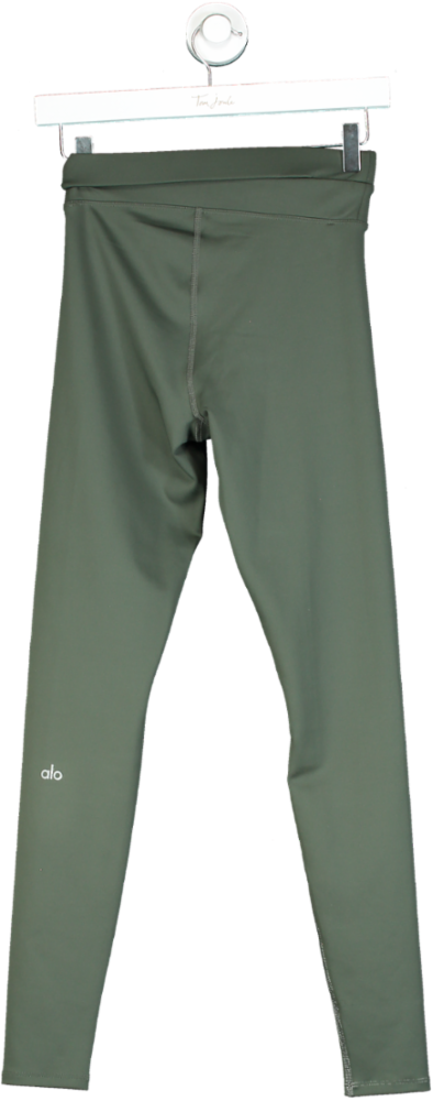Alo Yoga Green High-Waist Leggings UK XS