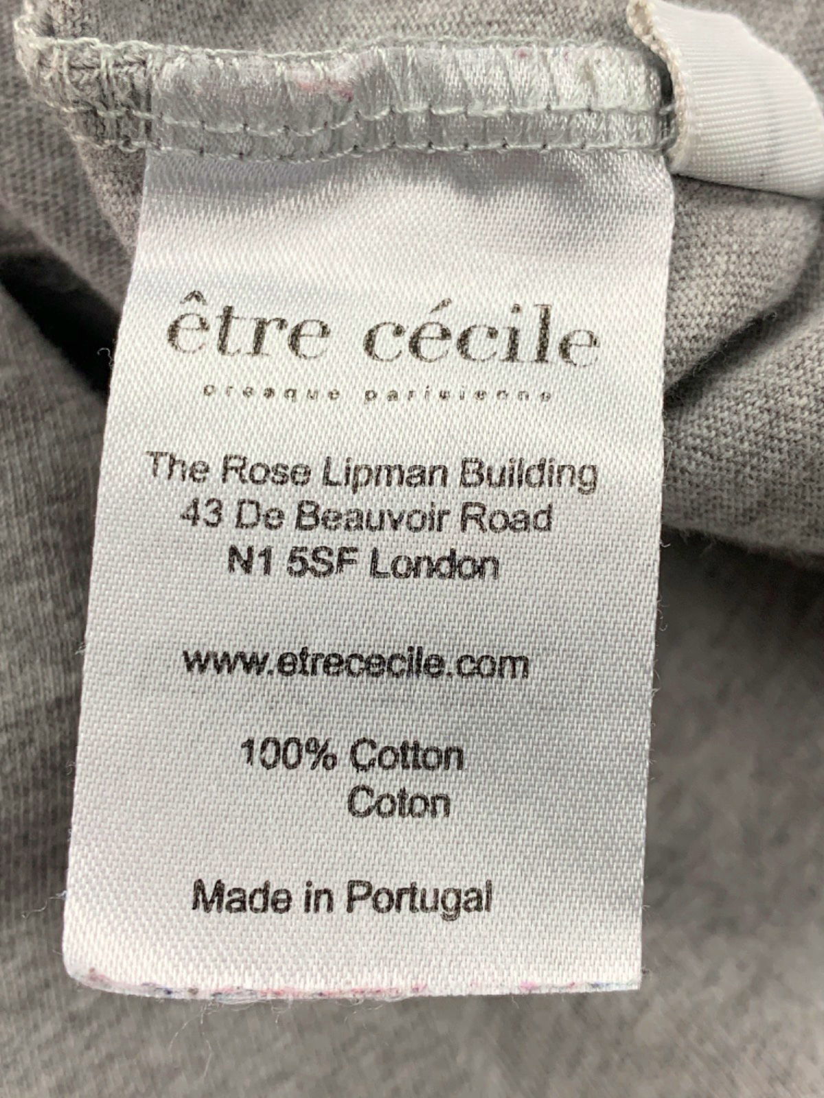 Etre Cecile Grey JE PARLE FRANÇAIS T-Shirt UK S