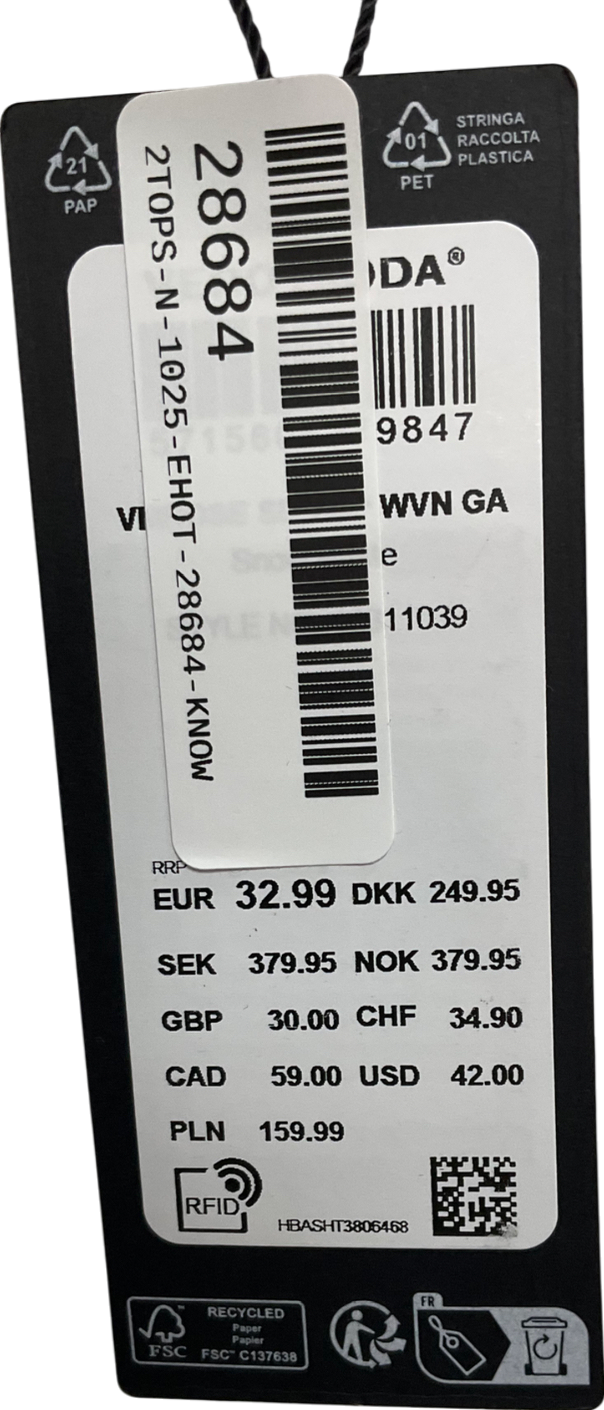 Vero Moda Snow White textured sleeveless Top UK L