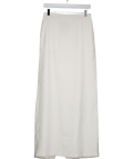 aexae White Linen Column Maxi Skirt UK M