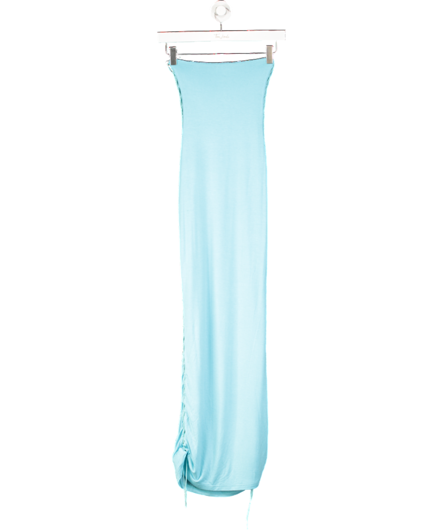 Mars the Label Blue Lace Up Maxi Dress UK 6