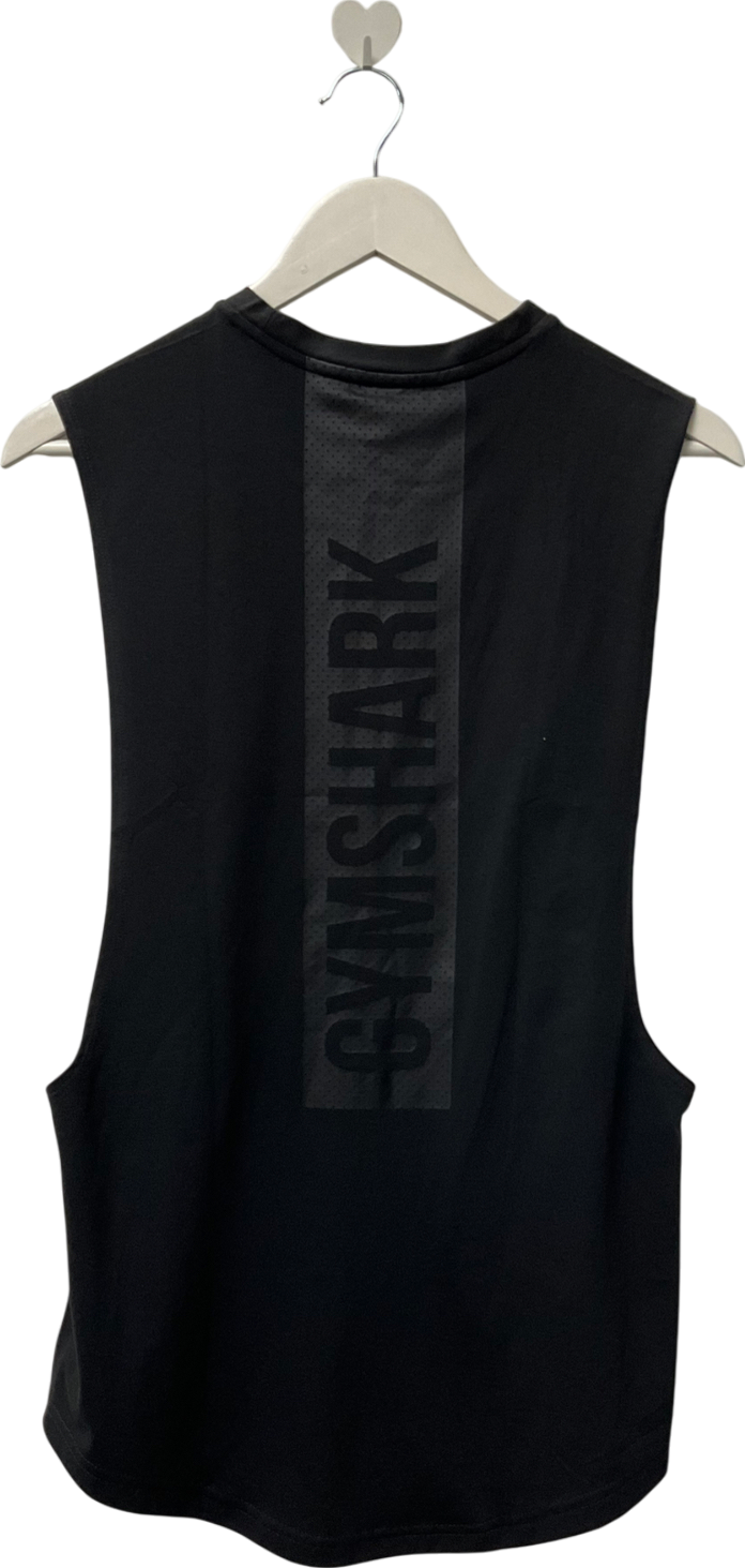 gymshark Black Hyper Tank Top UK S