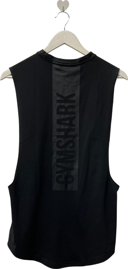 gymshark Black Hyper Tank Top UK S