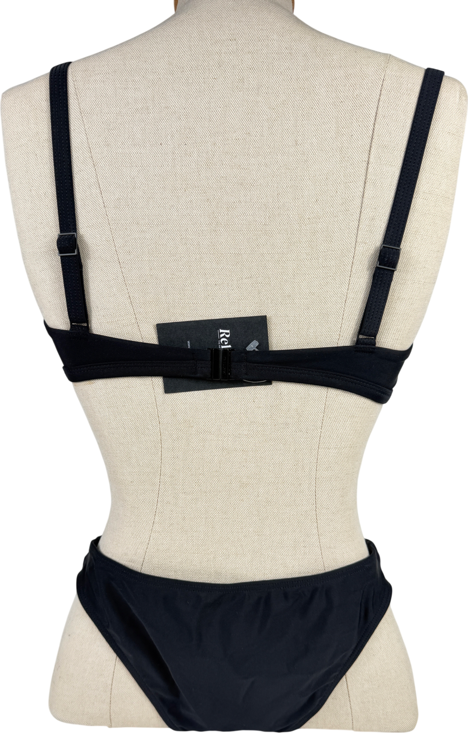 Matteau Black Adjustable-strap Bikini UK 8