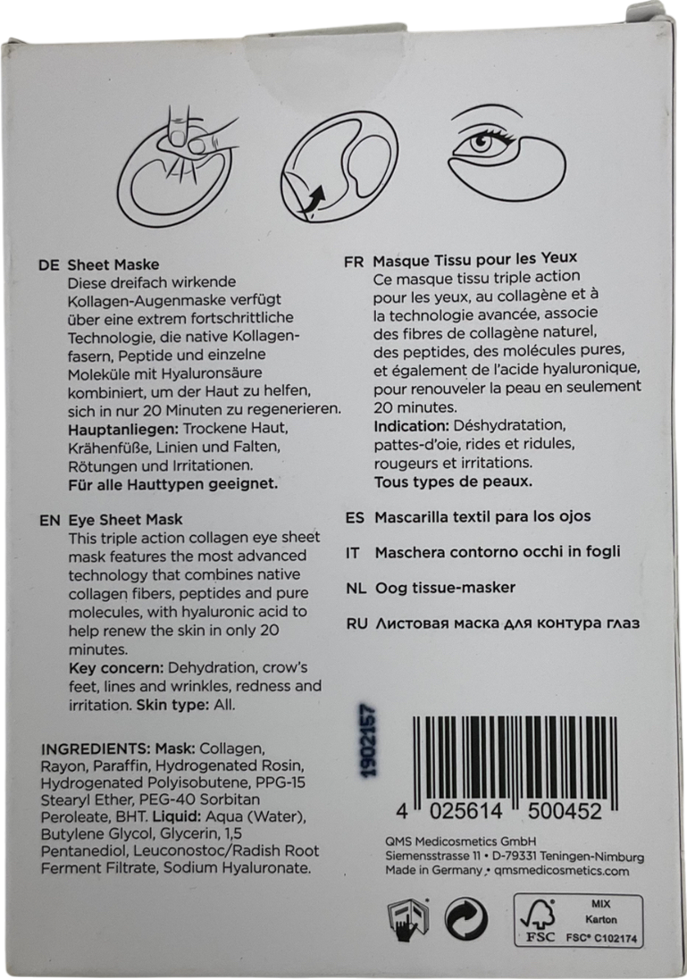 QMS MEDICOSMETICS Advanced Collagen Eye Lift 4 x 3.3ml