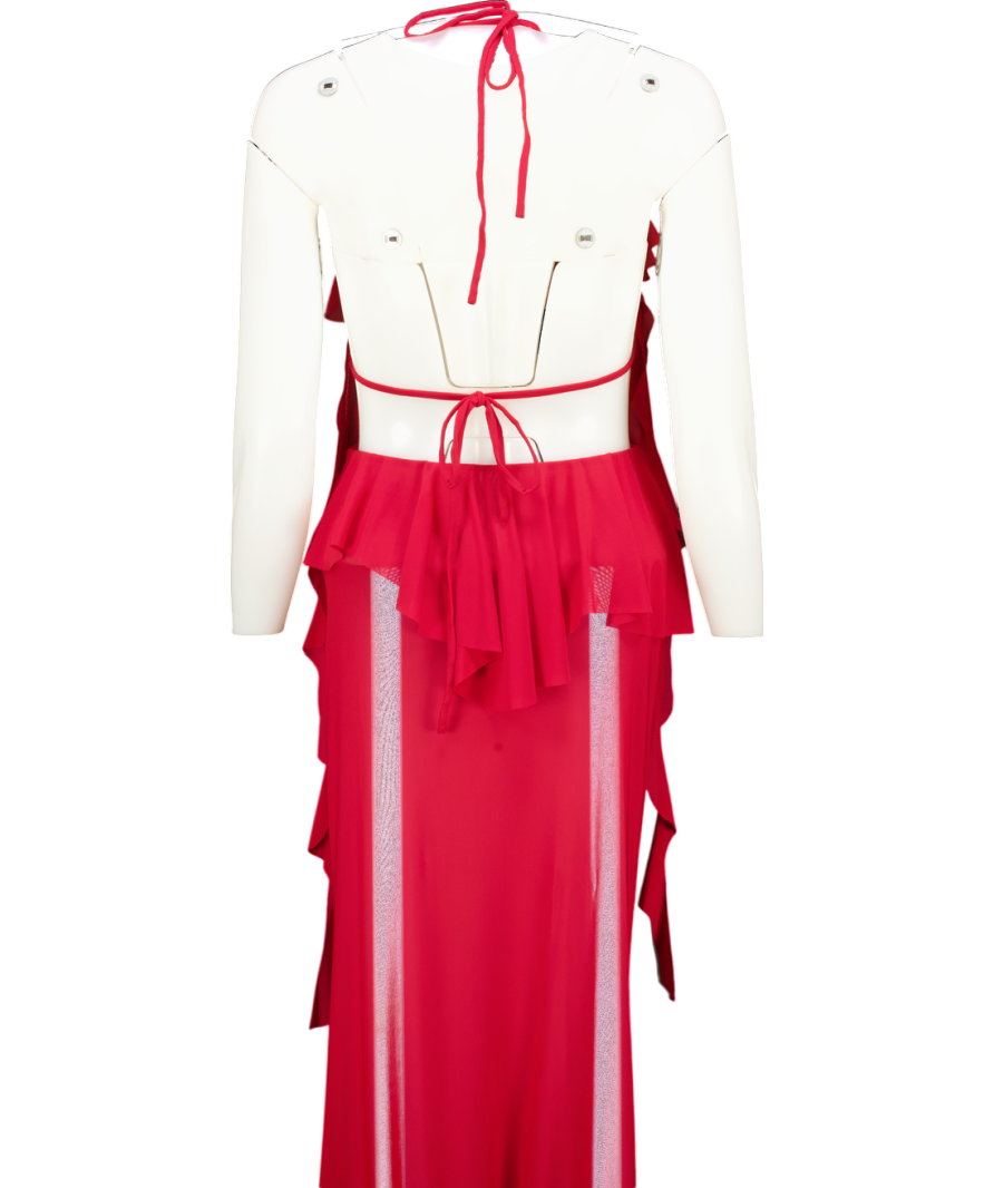 Natalie Rolt Red Ariel Maxi Dress UK 6