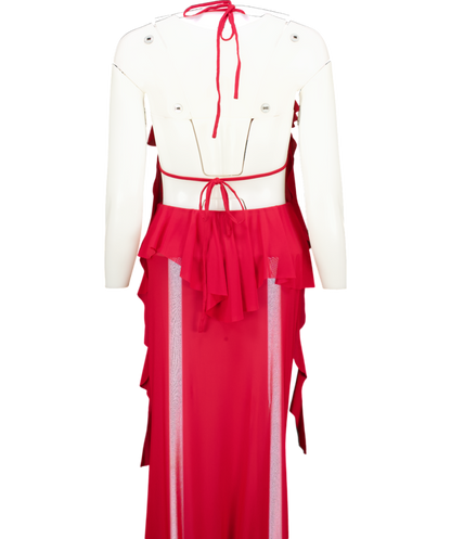 Natalie Rolt Red Ariel Maxi Dress UK 6