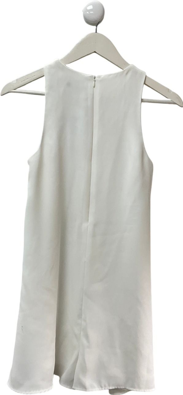 ZARA White Plain Tank Dress With Built In Shorts UK S