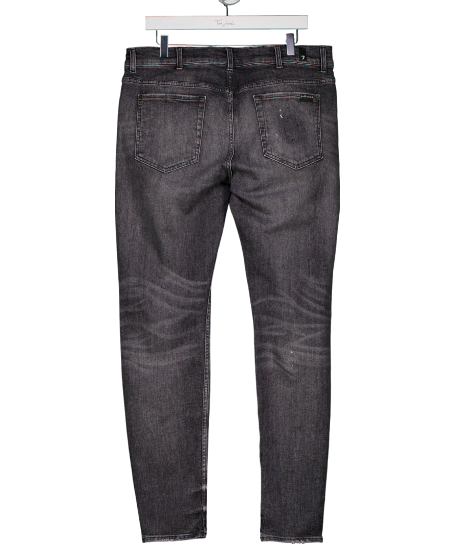 7 For All Mankind Grey Ronnie Tapered Jeans W36