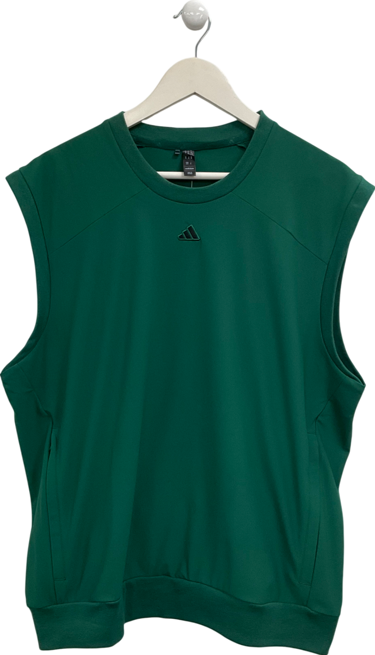 adidas Green Go To Golf Vest UK M