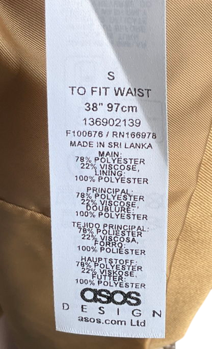 ASOS Beige Perfect Blazer In Camel UK S