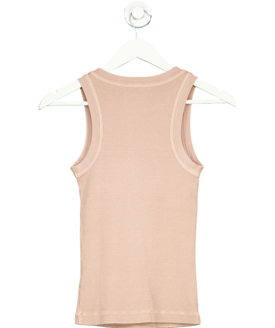 Citizens of Humanity Nude Isabel Ribbed Tank Top UK S
