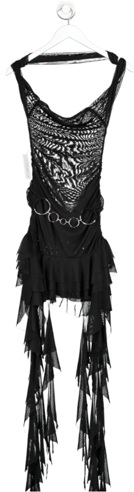 Jaded London Black Obsidian Dress UK 8