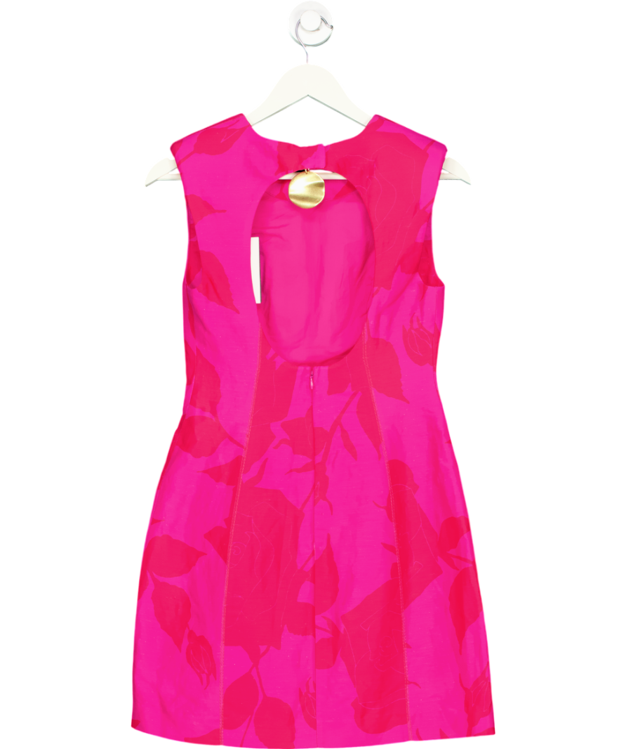 Aje Pink Cove Pendant Mini Dress UK 6