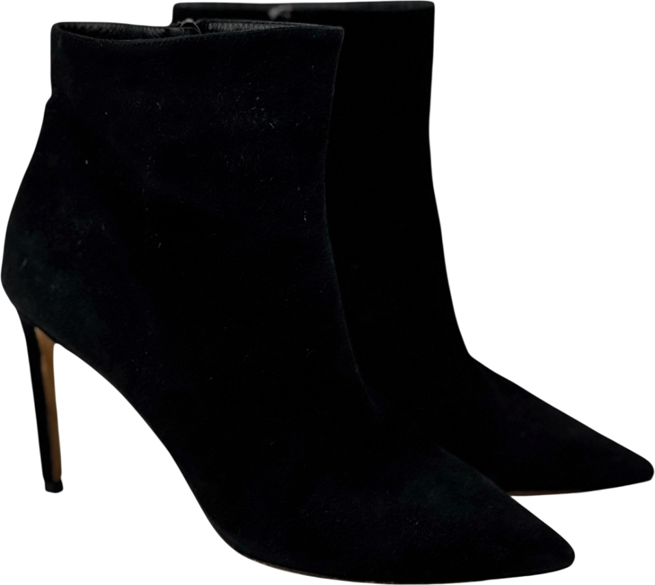 Jimmy Choo Black Helaine 85 Suede Ankle Boots UK 7 EU 40 👠