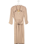Burberry Pink Agatha Wrap Silk Trench Dress UK 8