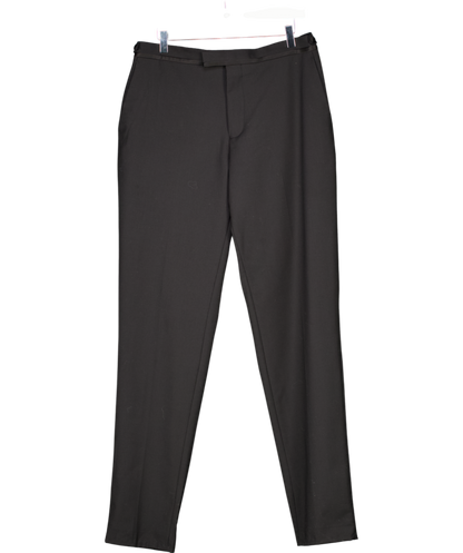 REISS Modern Fit Tuxedo Trousers In Black W34