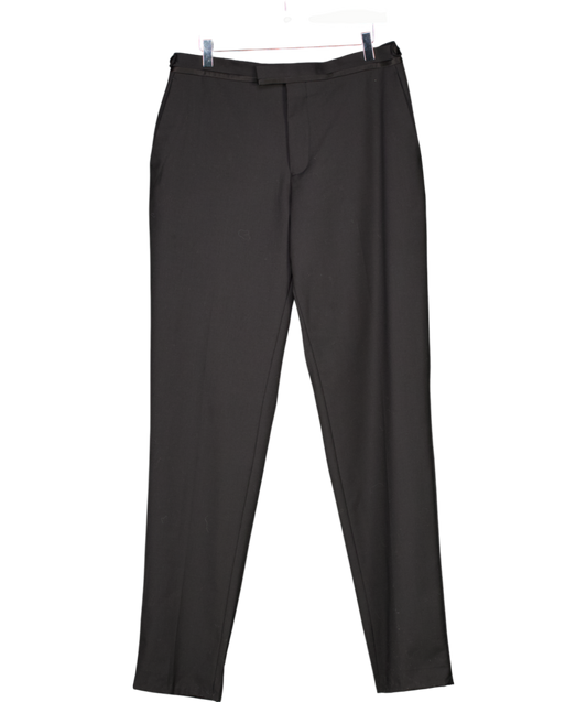 REISS Modern Fit Tuxedo Trousers In Black W34