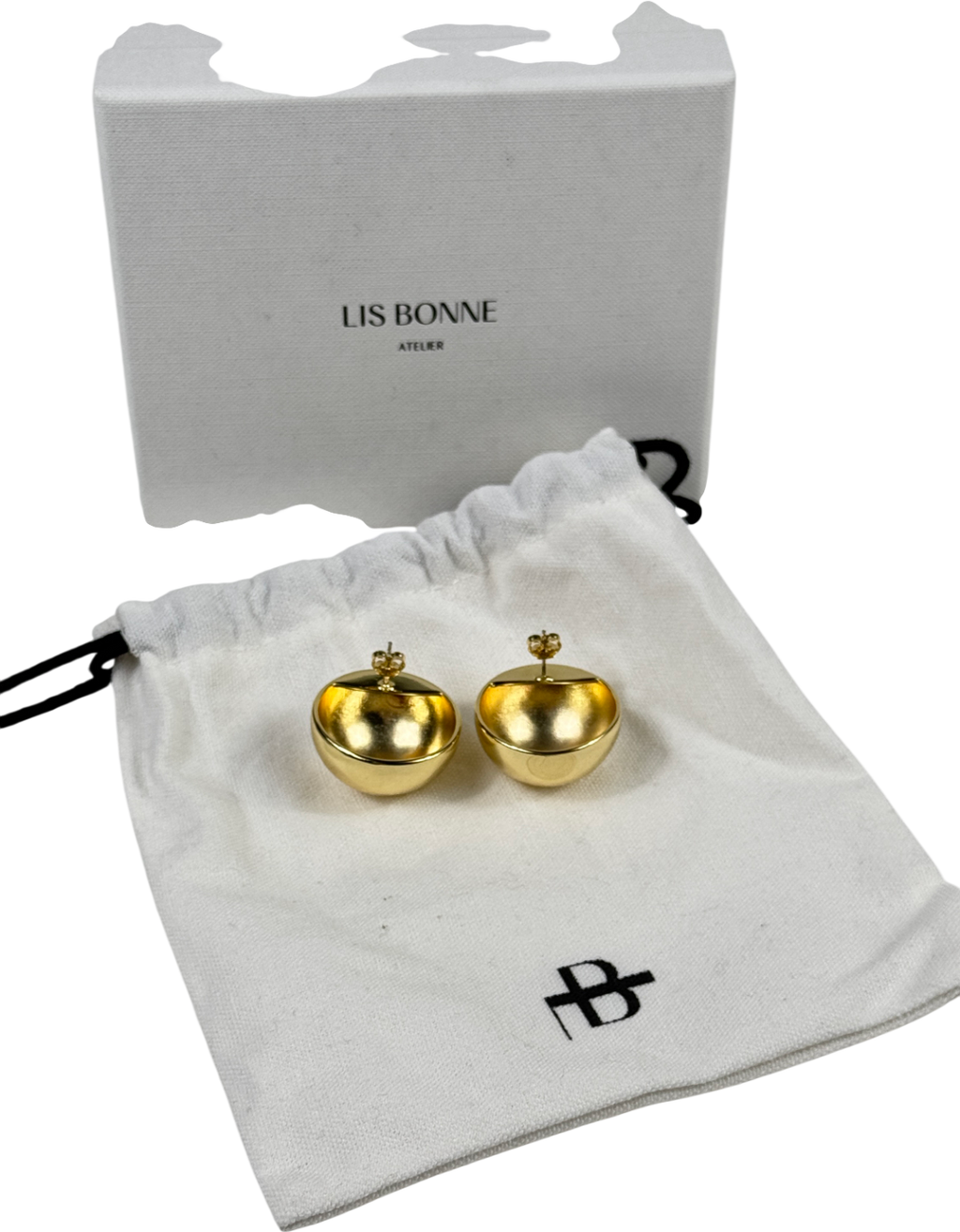 LIS BONNE ATELIER Yellow Gold The Ball Earrings