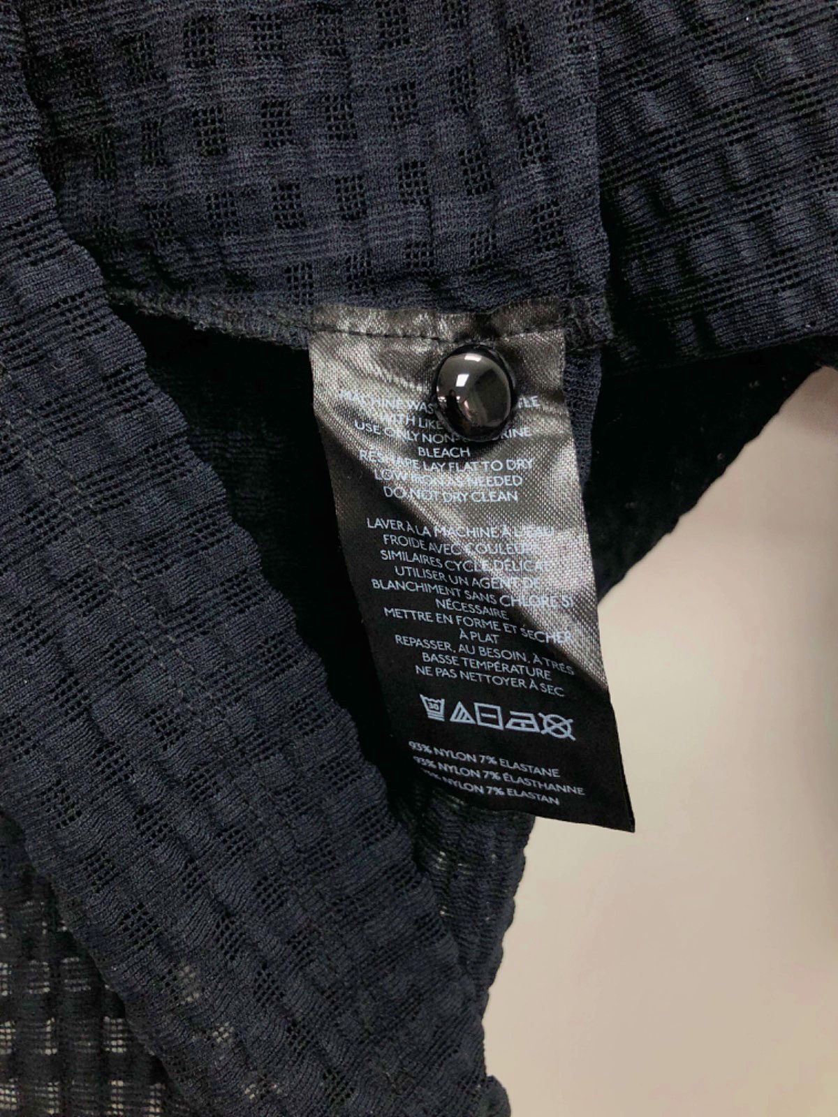 Anthropologie Maeve Black Textured Short Sleeve Top UK S