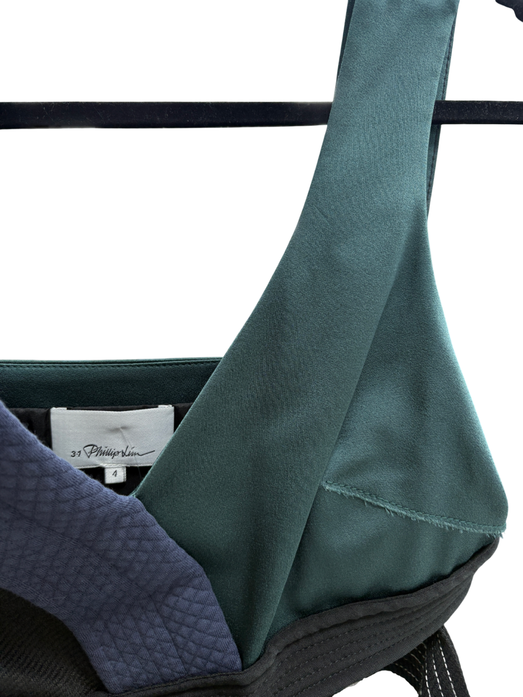 Phillip Lim Cream Colour block Judo Cut Out Crepe Mini Dress UK 4