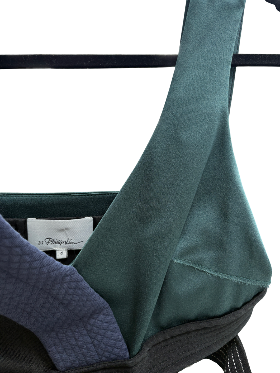 Phillip Lim Cream Colour block Judo Cut Out Crepe Mini Dress UK 4