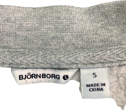 Björn Borg Grey STHLM Crop Crew Sweatshirt S