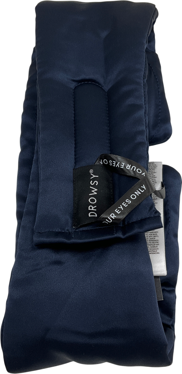 Drowsy Sleep Co Moonlight Shadow Silk Sleep Mask Blue One size