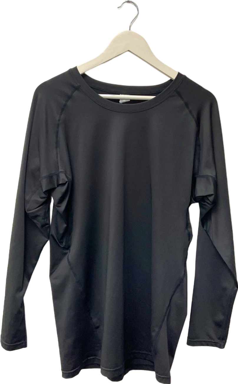 Black Long Sleeve Top UK 2XL