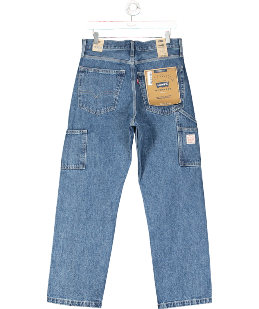 levis Blue Loose Straight Carpenter Jeans W30