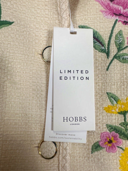 Hobbs London Ivory Floral-Embroidered Limited Edition Jacket UK 6