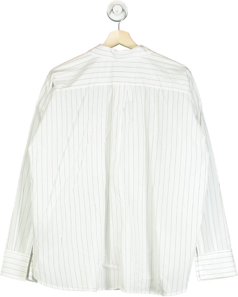 H&M White Striped Shirt UK M