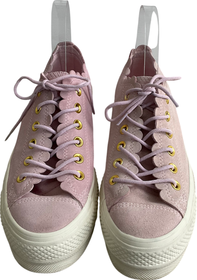 Converse Pink Scalloped Chuck Taylor Trainers UK 6 EU 39 👠
