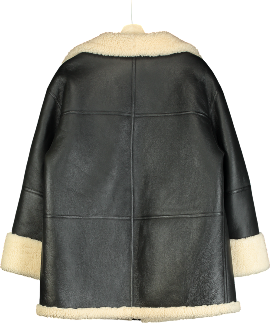 Totême Black Oversized Signature Sterling Jacket UK XS/S