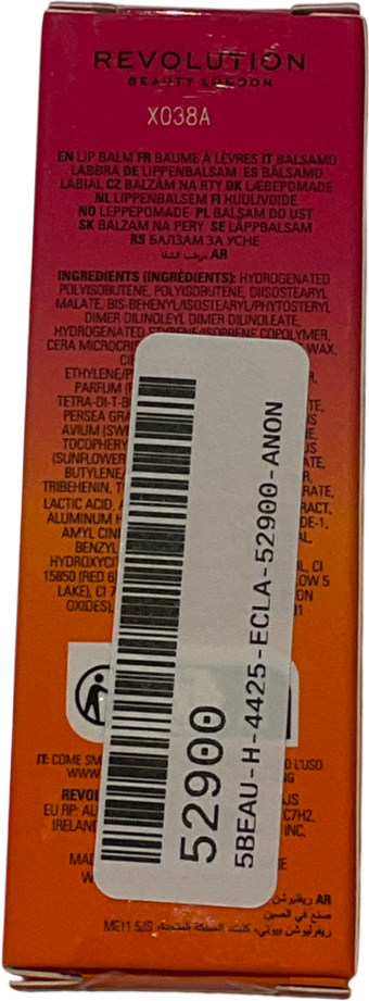 Revolution Juicy Peptide Lip Balm Peach 8ml