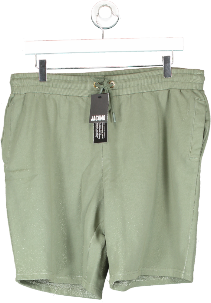 Jacamo Green Drawstring Cotton Shorts W36