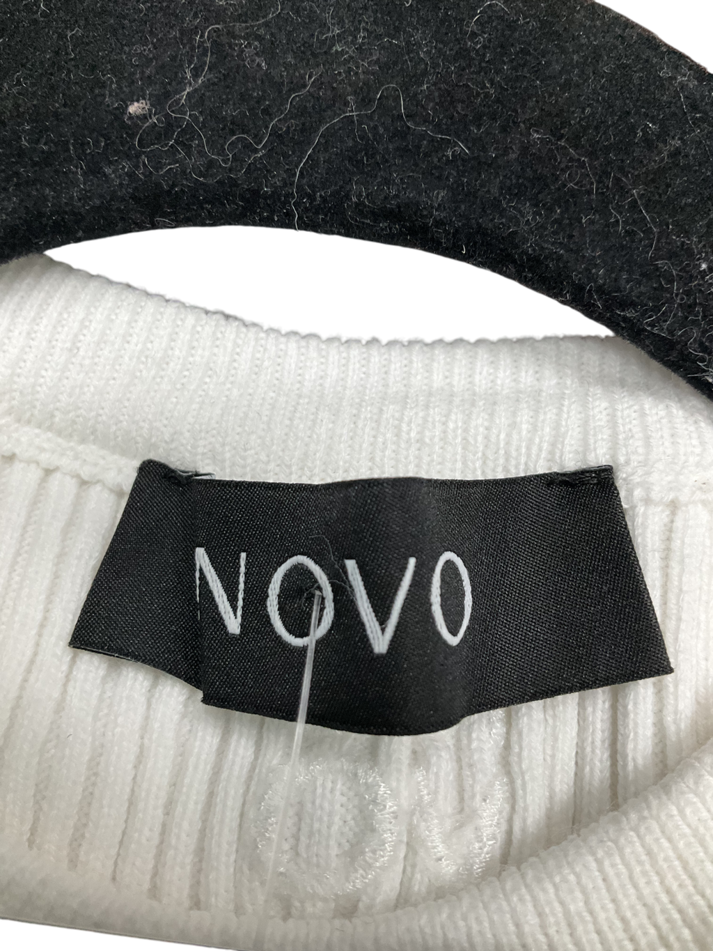 Novo White Midweight Cotton Tank Top UK S