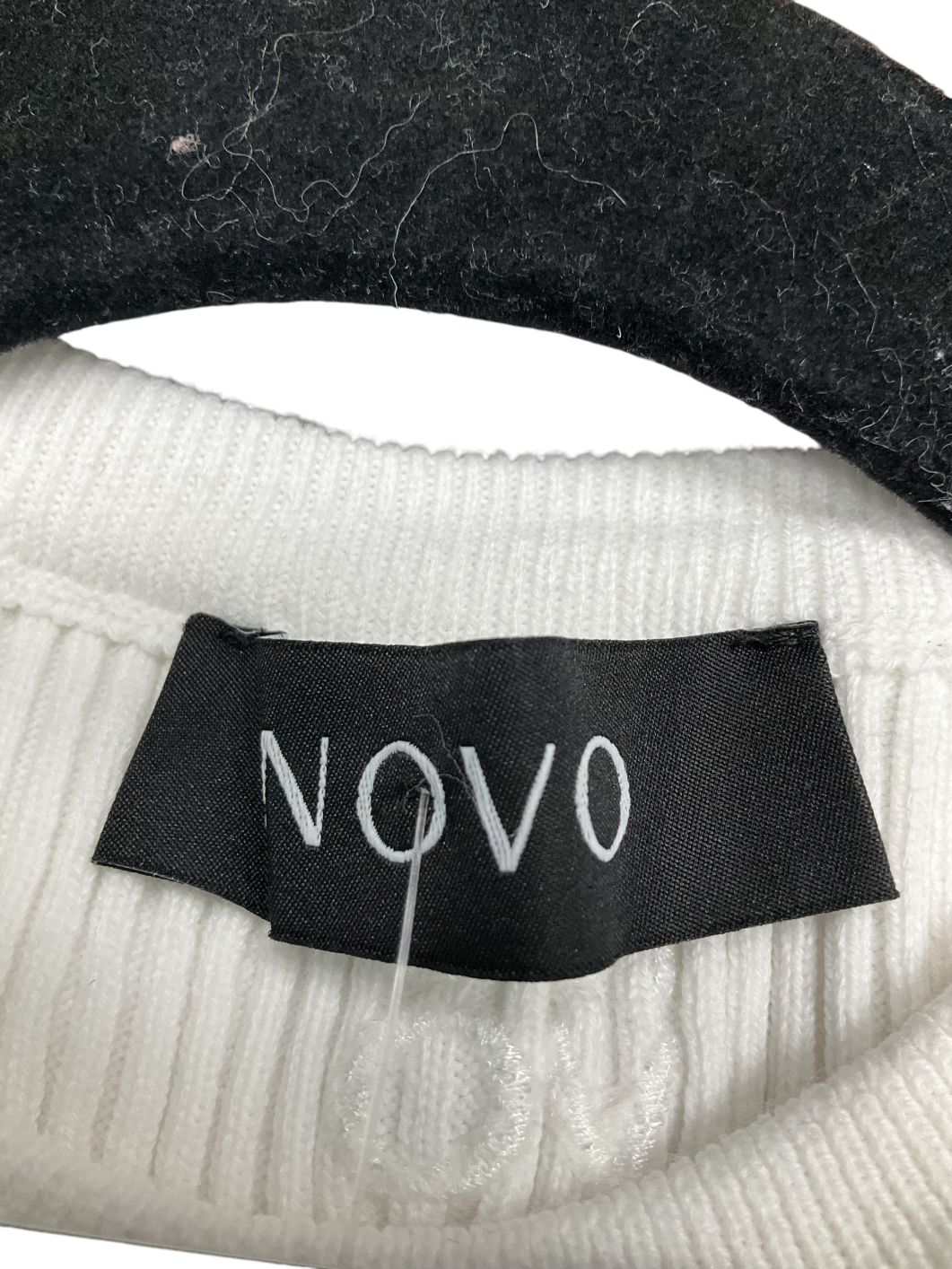 Novo White Midweight Cotton Tank Top UK S