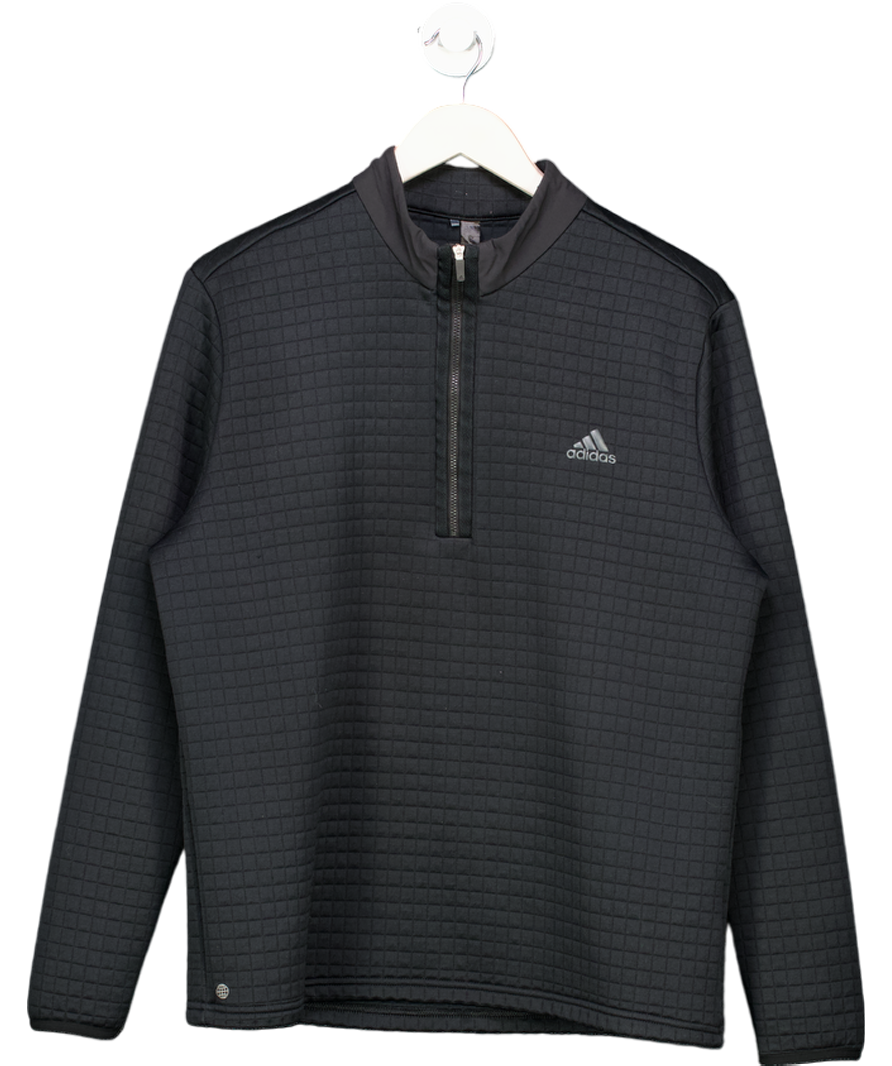 adidas Black Dwr 1/4 Zip Sweatshirt UK L