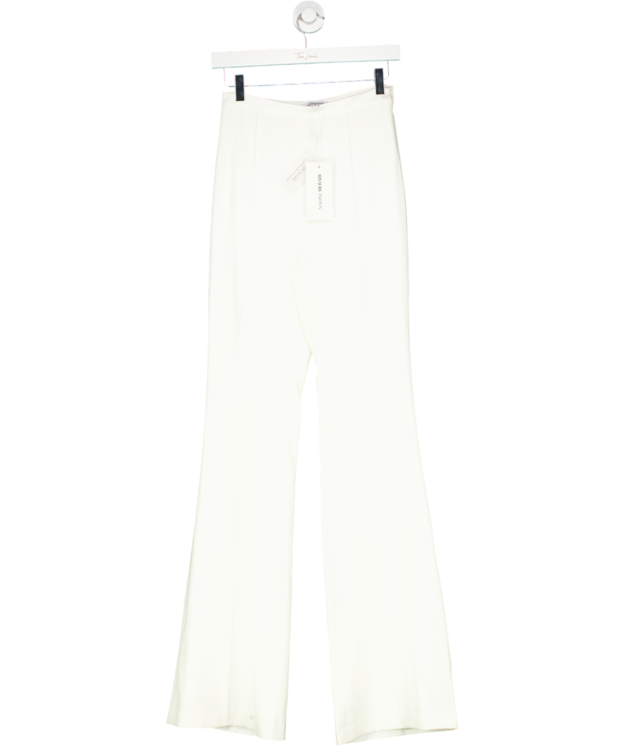 Nadine Merabi White Charlotte Trousers UK XS