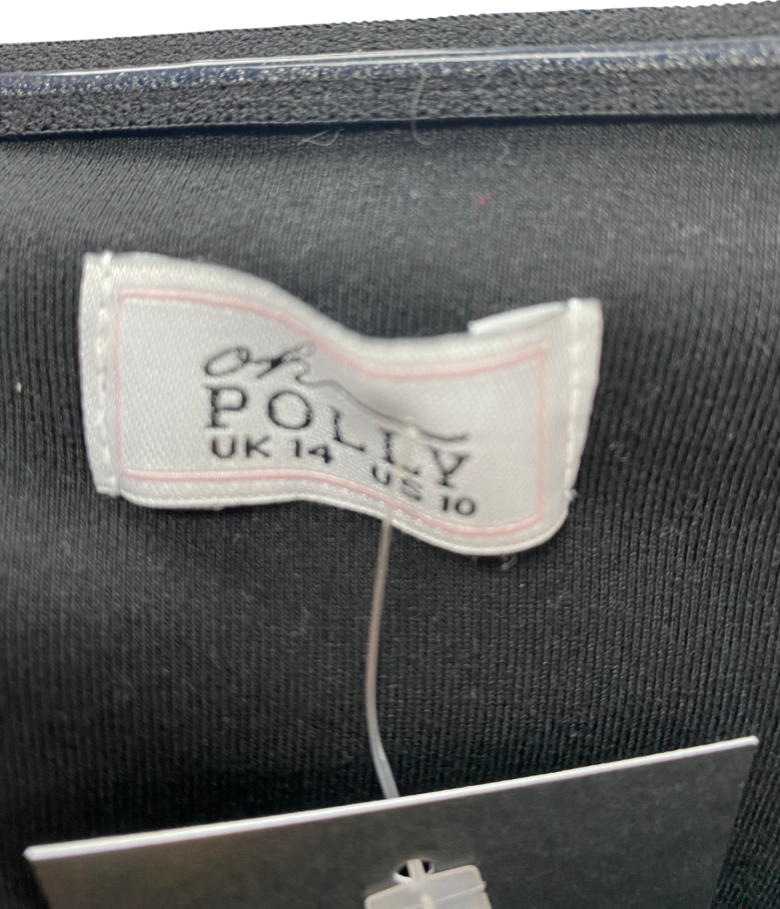 Oh Polly Black Bandeau Bodysuit UK 14