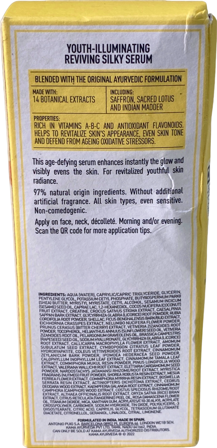 Kama Ayurveda Kumkumadi Youth-Illuminating Reviving Silky Serum No Shade 50ml