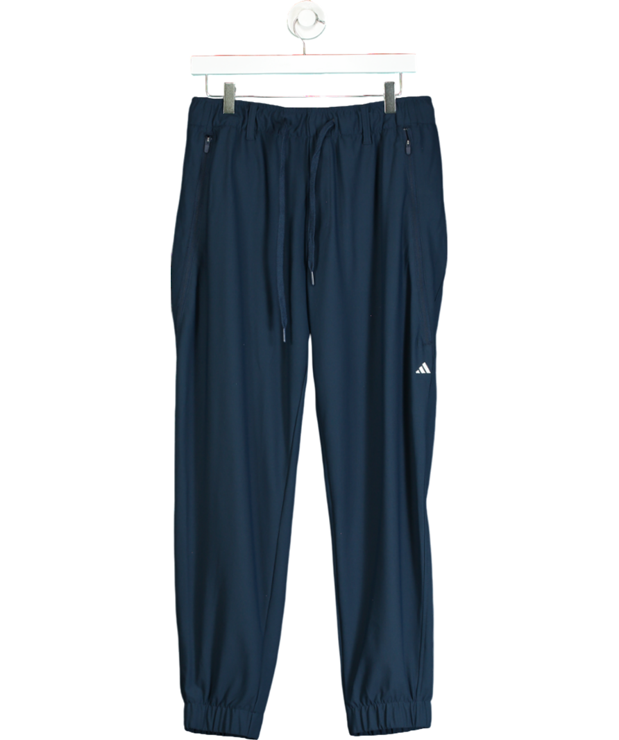 adidas Blue Cuffed Zip Pockets Bottoms UK M