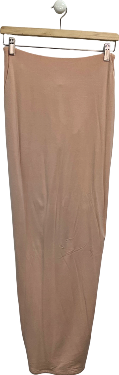 Oh Polly Nude Midi Skirt UK 10