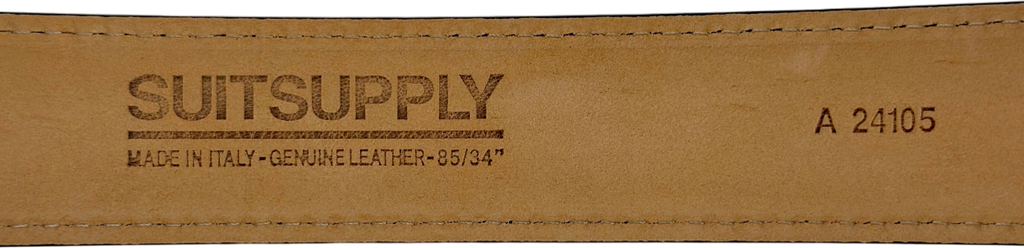 SUITSUPPLY Brown Italian Leather Belt W34