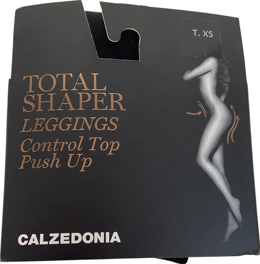 calzedonia Black Total Sharper Leggings UK XS