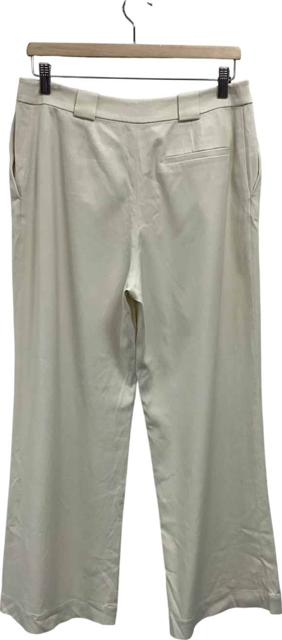 & Other Stories Cream Tailored Trousers UK 10