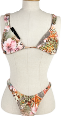 White Fox Multicoloured Levanto Bikini Feline Flora UK XS